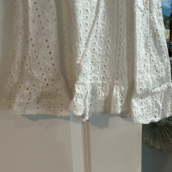 Girls White Eyelet Sundress - Picture 3 of 4